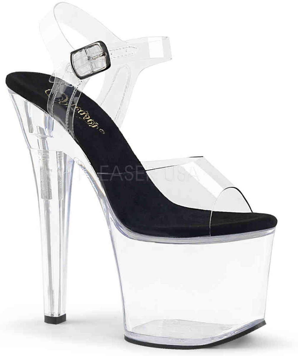 EU 35 = US 5 | RADIANT-708 | 7 Heel, 3 1/4 PF Ankle Strap Sandal